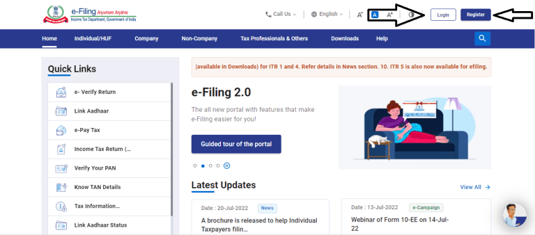 ITR Filing FY 2021-22