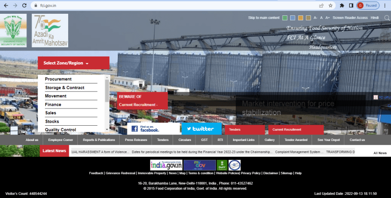 FCI Recruitment 2022