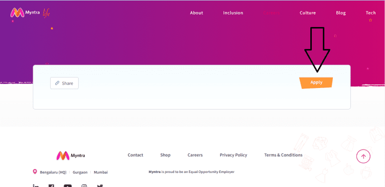 Myntra Recruitment 2022