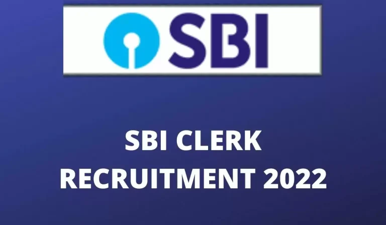SBI Bank Clerk Recruitment 2022