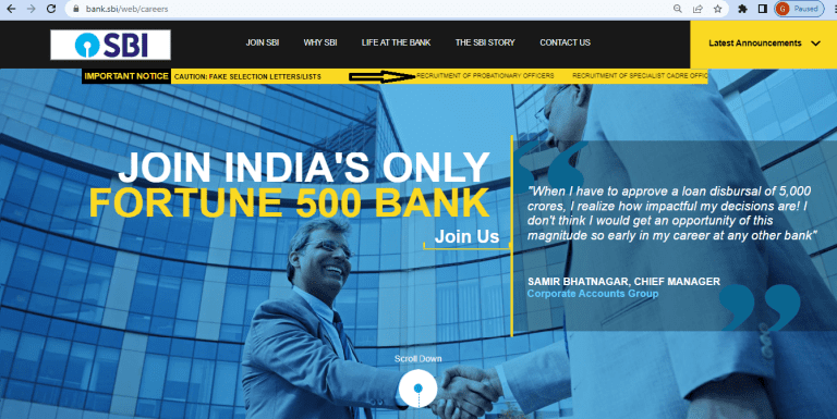 SBI PO Recruitment 2022