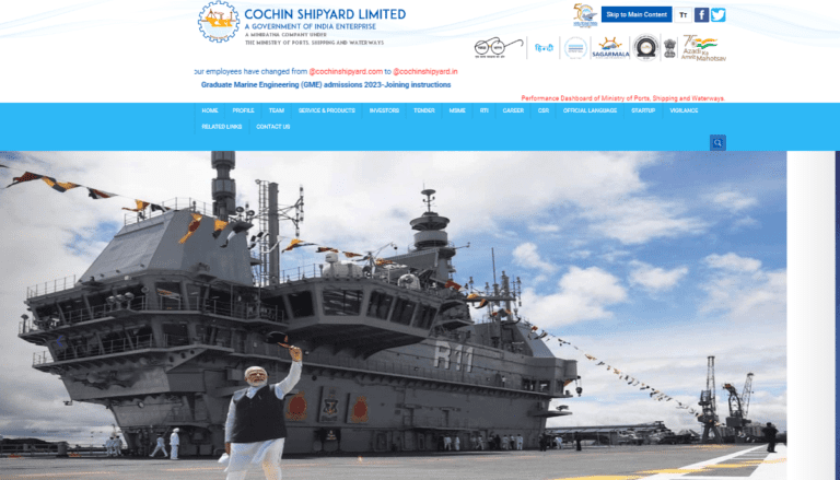 Cochin Shipyard Limited Recruitment