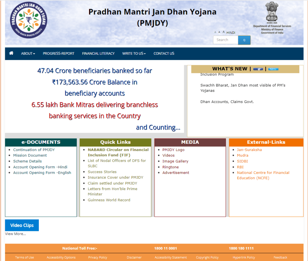 Pradhan Mantri Jan Dhan Yojana