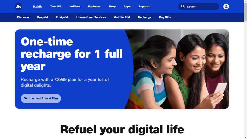 Jio New Recharge Plan