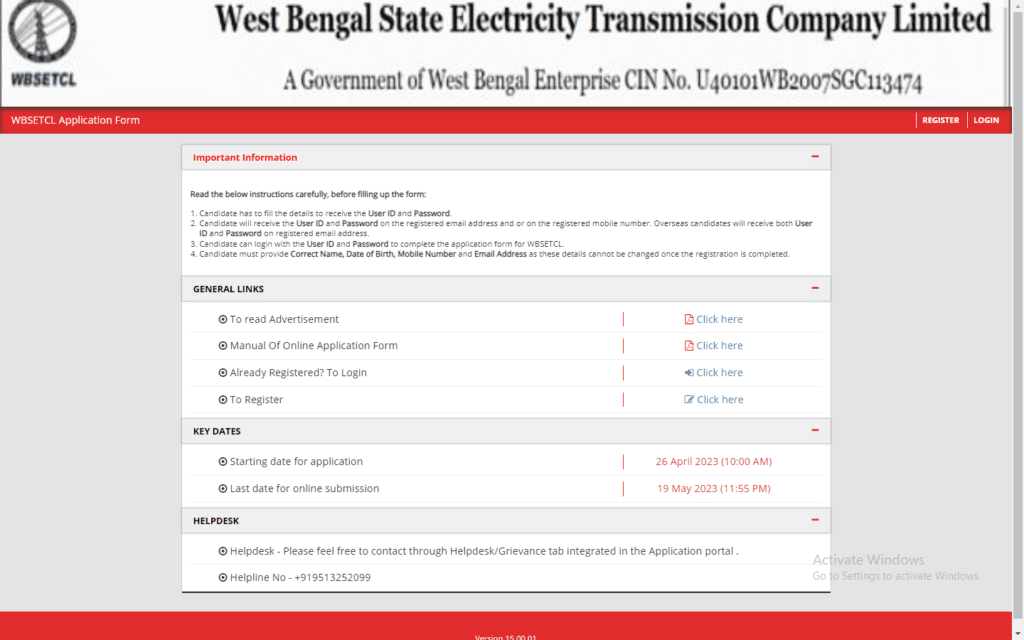 WBSETCL Recruitment