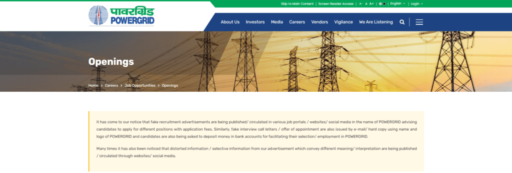 PGCIL Recruitment 2023