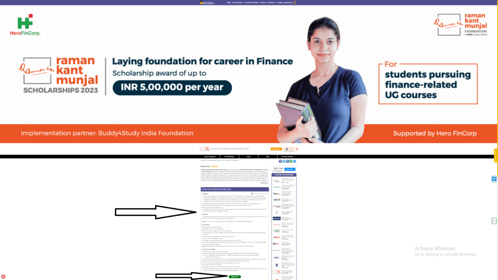 Raman Kant Munjal Scholarship 2023