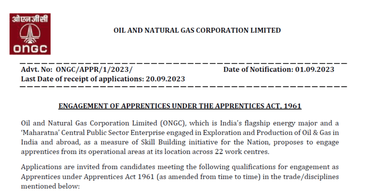 ONGC Recruitment 2023