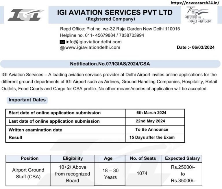 Airport Recruitment 2024