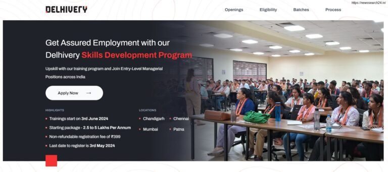 Delhivery Company Recruitment 2024