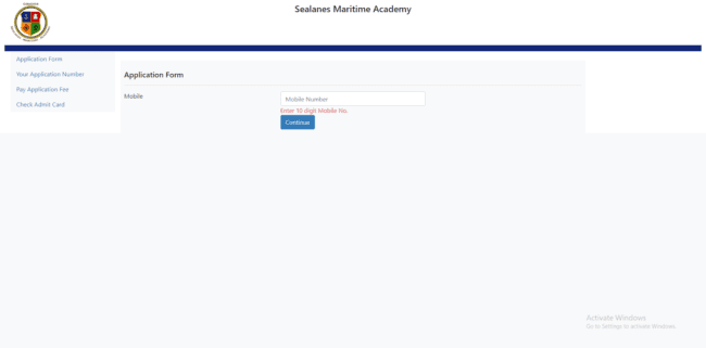 Sealanes Maritime Academy_ Application Form