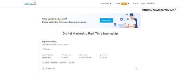 Tata IHCL Internship