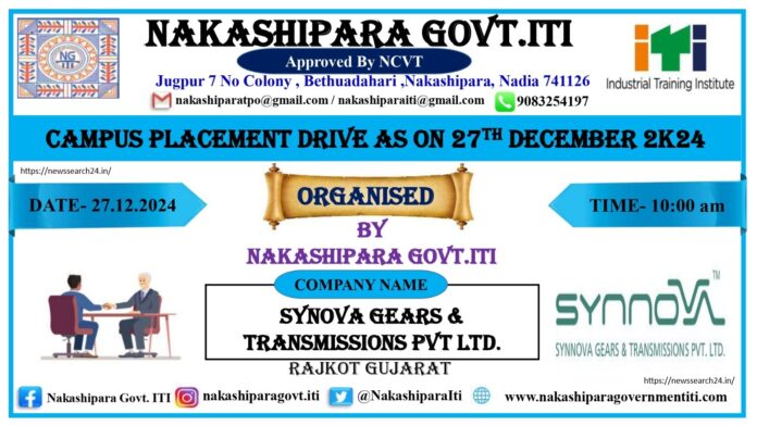 Synnova Gear & Transmission Pvt Ltd Campus Drive 2024