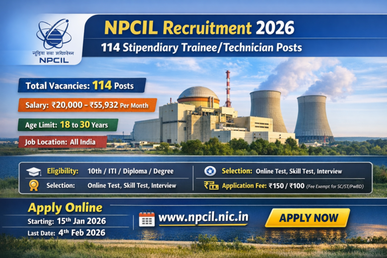 NPCIL Recruitment 2026
