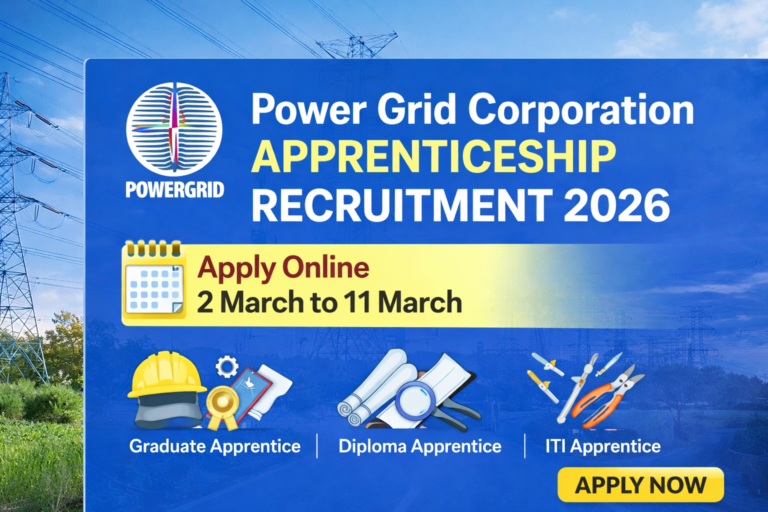 Power Grid Corporation Apprenticeship Recruitment 2026