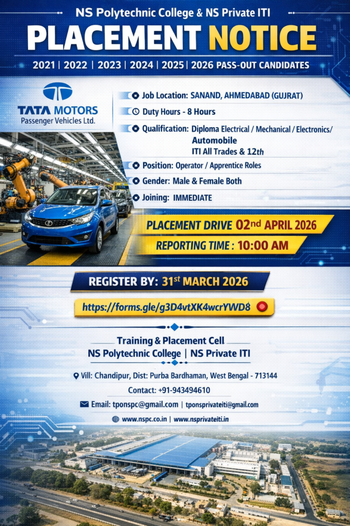 Tata Motors Recruitment 2026